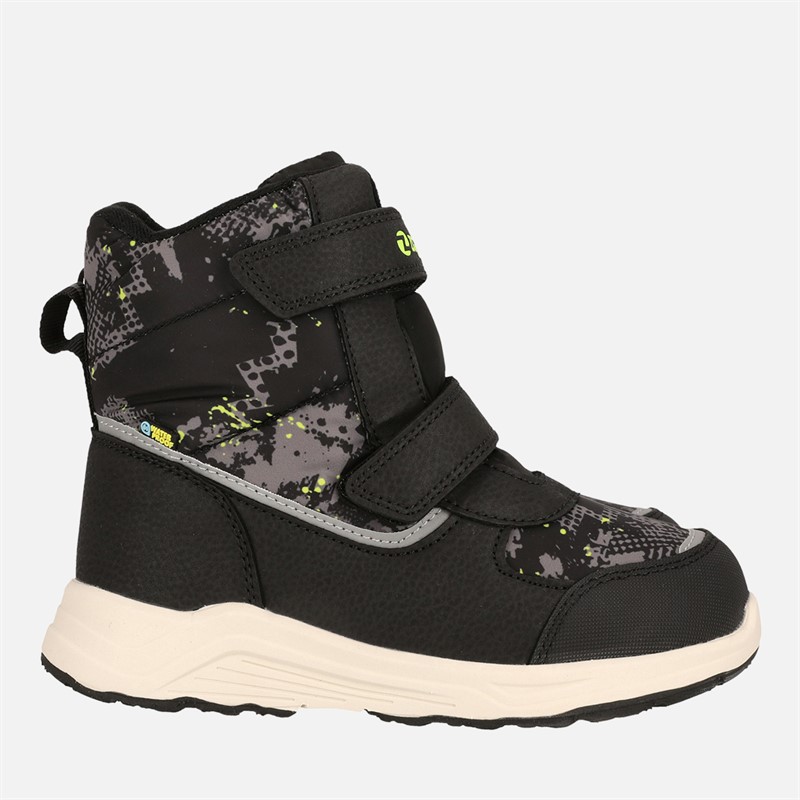 Zig Zag Kinderen Ponugra Waterdichte Laarzen 1001 Black