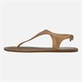 SEQWL Womens Jelly Thong Flat Sandals Coffee