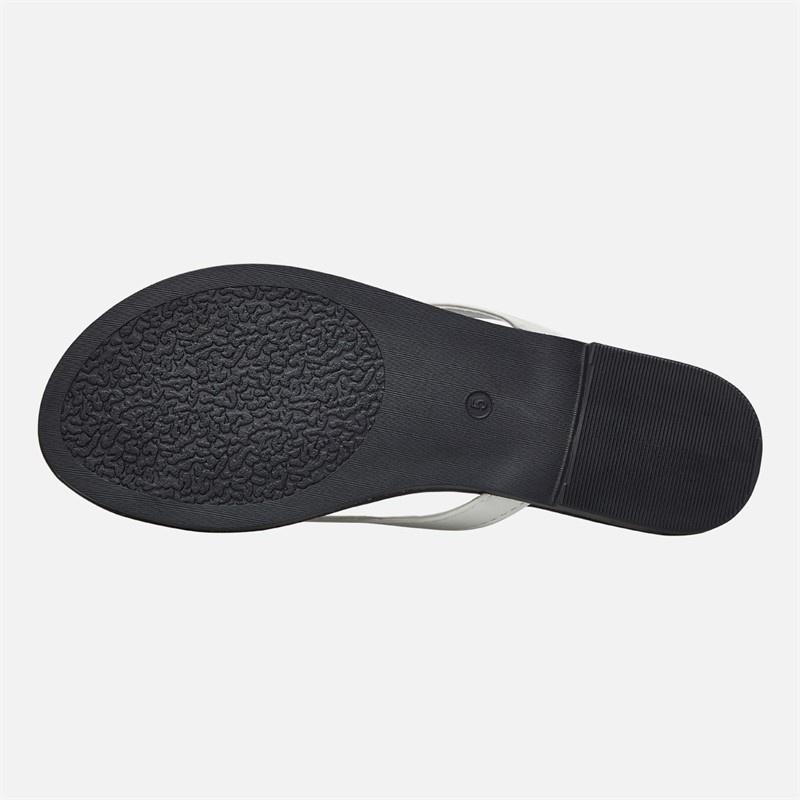 SEQWL Womens Flip Flops Black/White