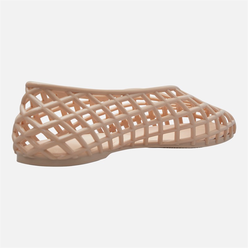 SEQWL Womens Jelly Ballerina Flats Beige