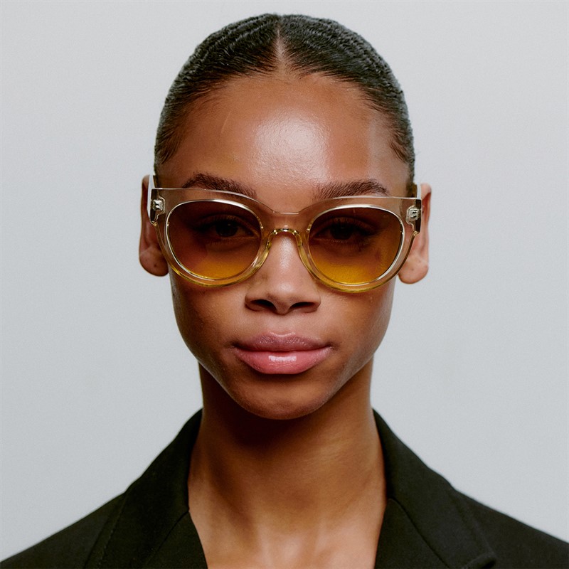 A Kjærbede Lilly Solbriller Ecru Transparent