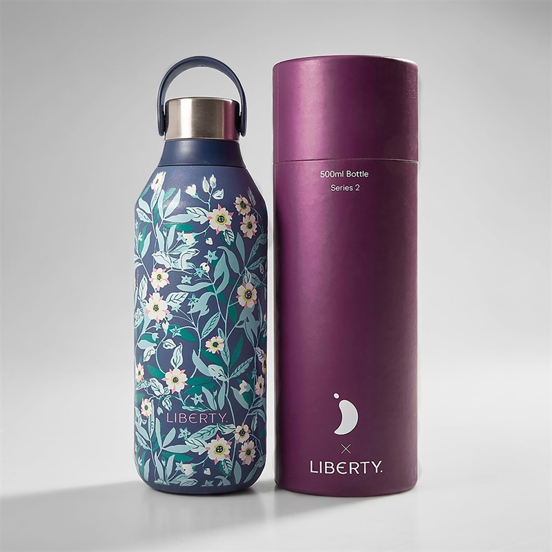 Chillys Liberty Brighton Blossom 500ml Bottle Whale Blue