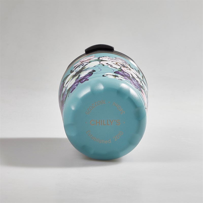 Chillys Floral 340ml Cup Feathered Florals