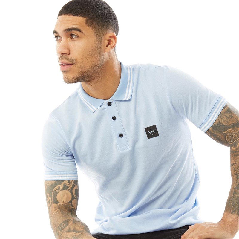 Avant Garde Mens Relate Polo Sky Blue