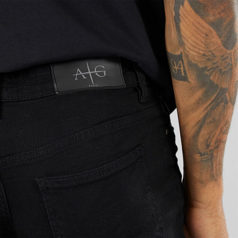 Avant Garde Mens Staple Skinny Stretch Jeans Black