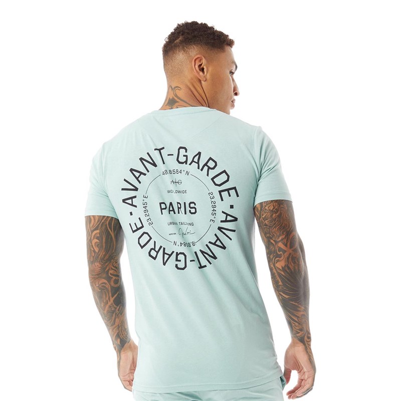 Avant Garde Mens Chemical T-Shirt Sky Blue