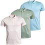 Avant Garde Mens Salton Three Pack Polos Baby Blue/Chalk Pink/Mint Green