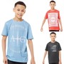 Avant Garde Boys Three Pack T-Shirts Goji Berry/Jet Black/Delphinium Blue