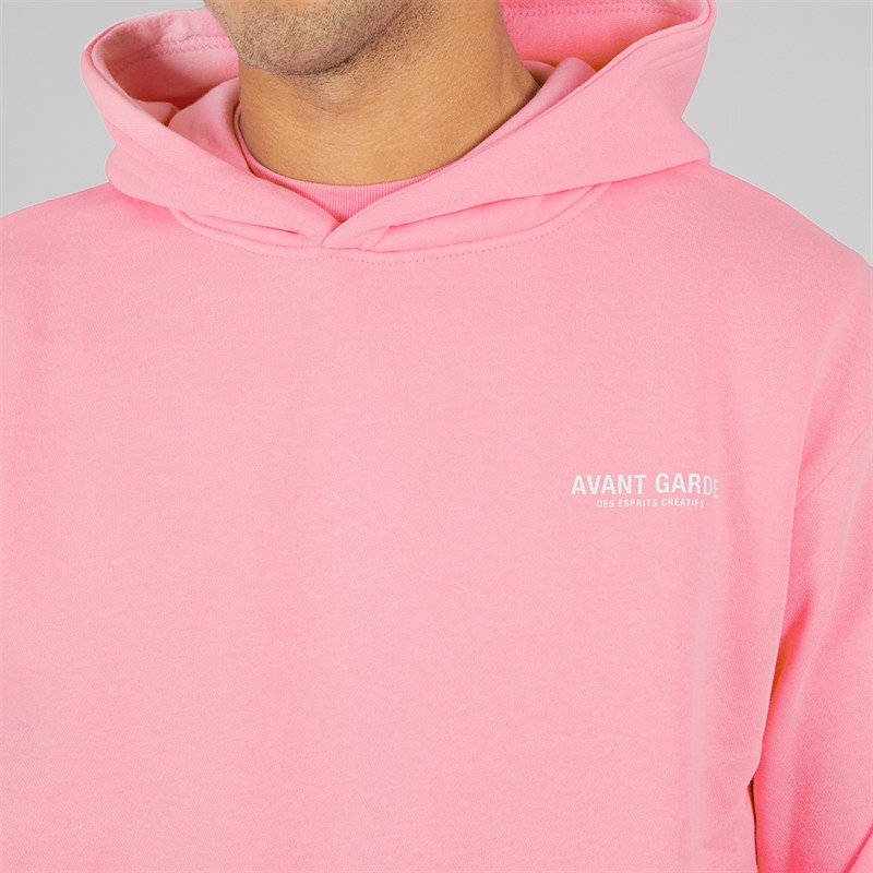 Avant Garde Sweat à Capuche légèrement surdimensionné Homme rose bonbon