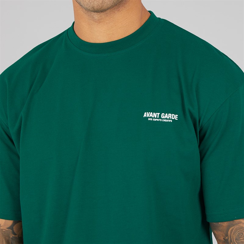 Avant Garde T-Shirt Herren Smaragd Kreatives