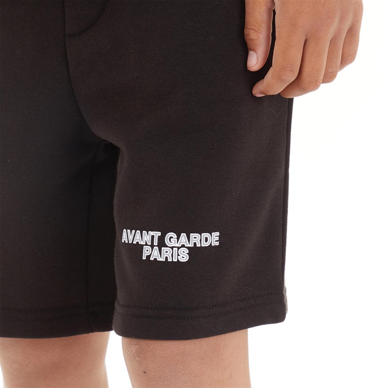 Avant Garde Boys French Shorts Black