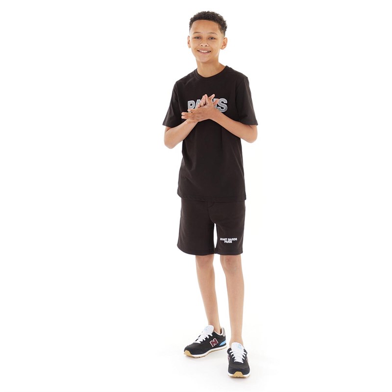 Avant Garde Boys French Shorts Black