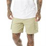 Avant Garde Heren Williams Cargo Shorts Beige/Spray Groen