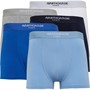 Avant Garde Mens Essence Five Pack Boxers Powder Blue/Royal Blue/Navy/Grey Marl/White