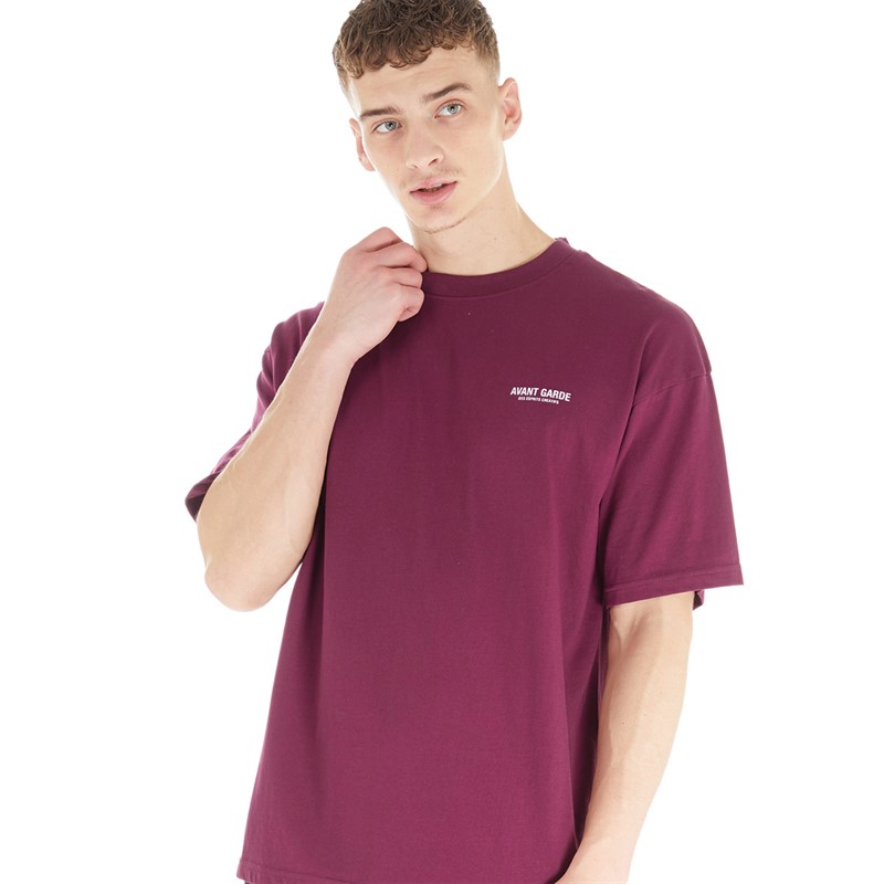 Mens maroon v on sale neck t shirt