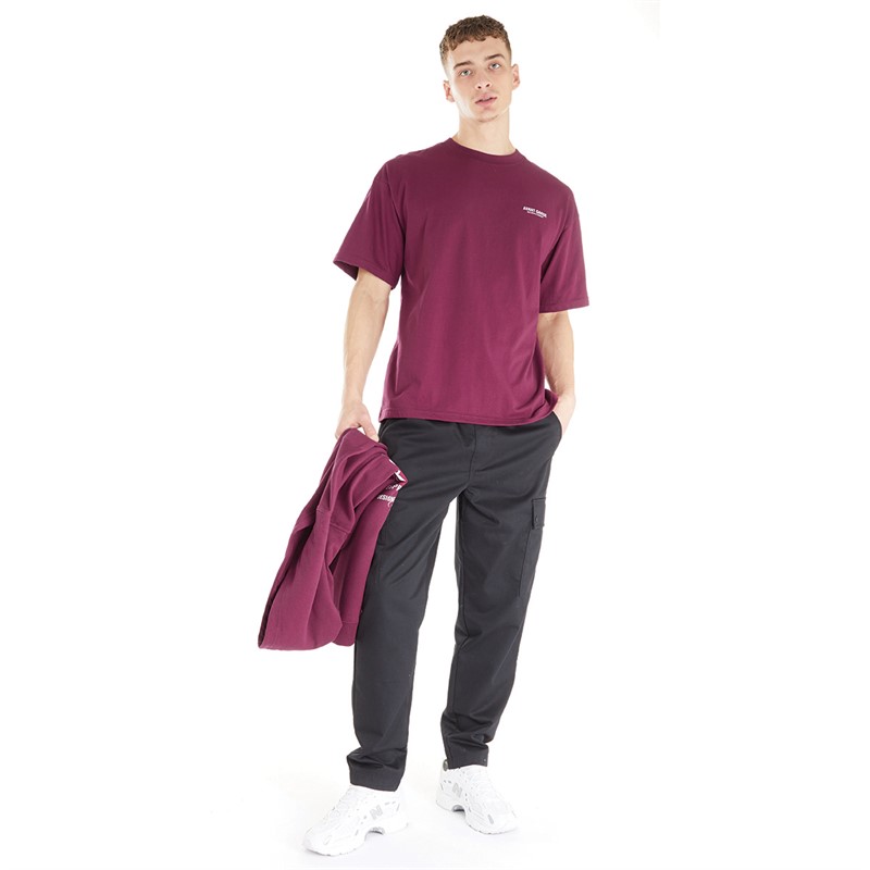Avant Garde Mens Creatives T-Shirt Burgundy