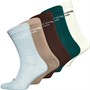 Avant Garde Mens Creatives Five Pack Dress Socks Ecru/Dark Brown/Dark Green/Light Blue/Brown