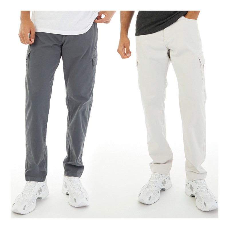 Avant Garde Mens Harverts Two Pack Cargo Pants Charcoal/Nimbus Cloud