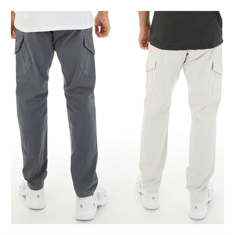 Avant Garde Mens Harverts Two Pack Cargo Pants Charcoal/Nimbus Cloud