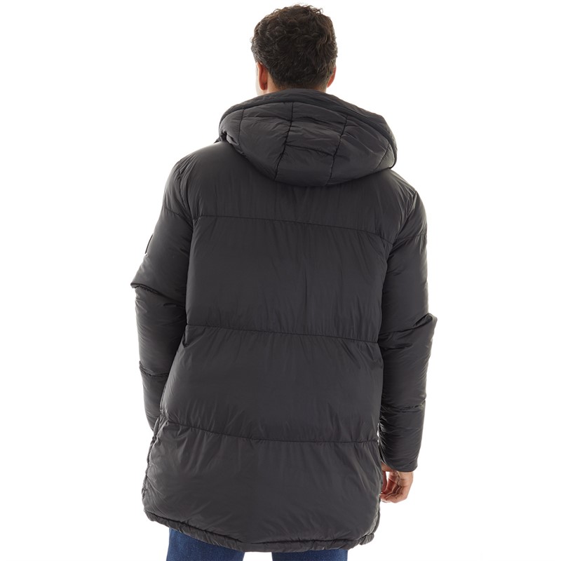 Avant Garde Mens Tabor Longline Puffer Jacket Black