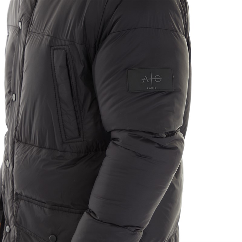 Avant Garde Mens Tabor Longline Puffer Jacket Black