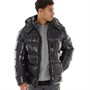 Avant Garde Herren Ammercy Steppjacke mit Hochglanz Schwarz