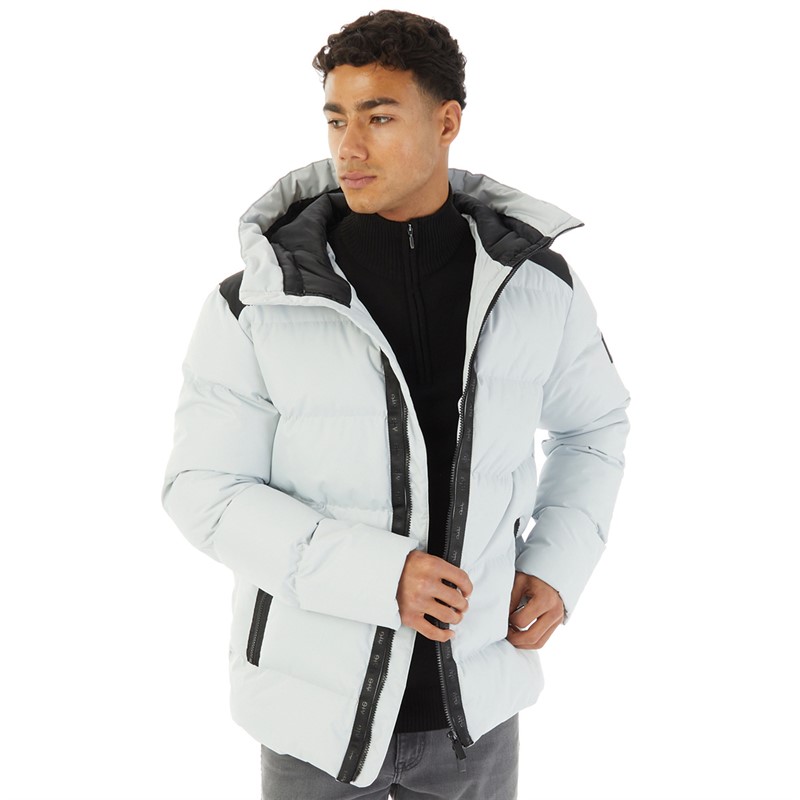 Black and white puffer jacket mens hotsell