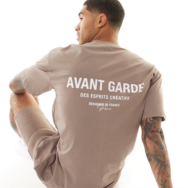 Avant Garde Herren Creatives T-Shirts Braun