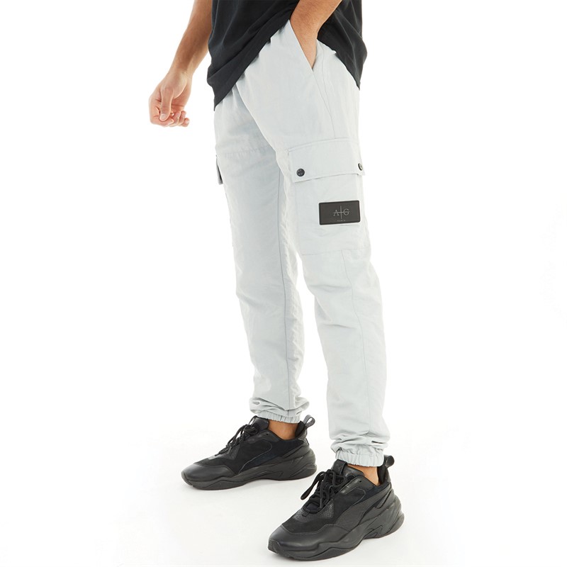 Avant Garde Mens Port Cargo Pants Ice Grey