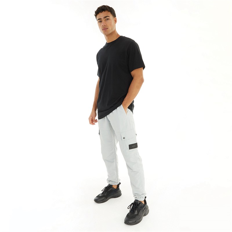 Avant Garde Mens Port Cargo Pants Ice Grey