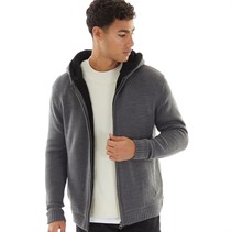 Avant Garde Mens Mount Borg Lined Hoodie Charcoal Marl