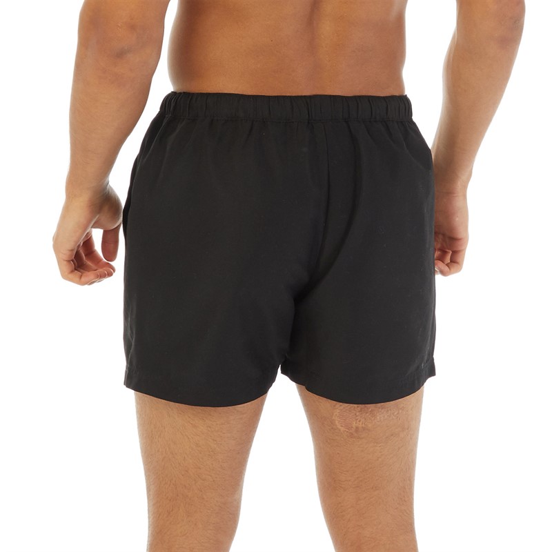 Avant Garde Mens Script Swim Shorts Black