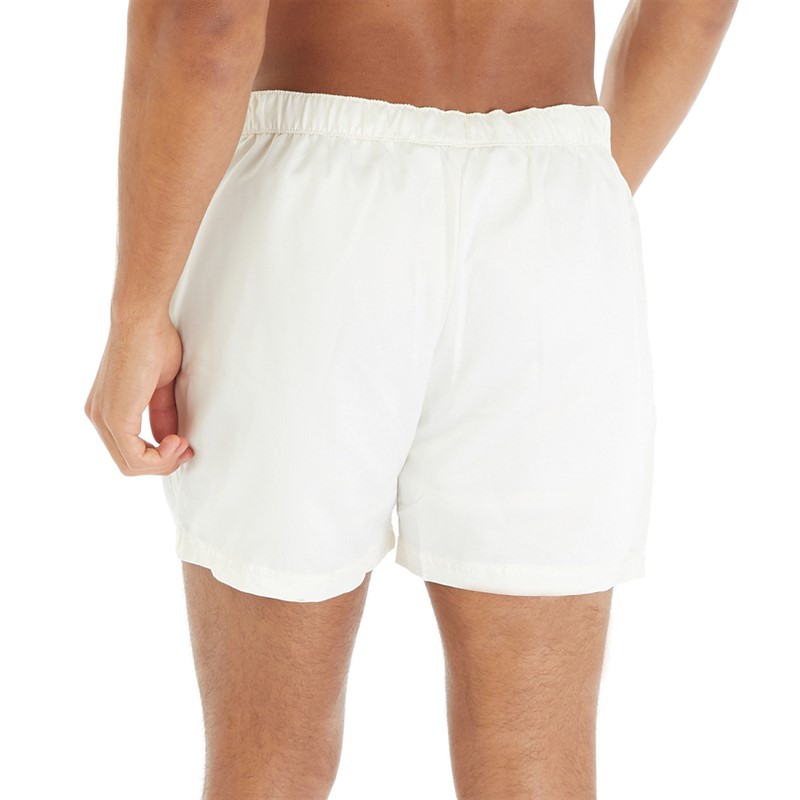 Avant Garde Mens Floris Swim Shorts Ecru