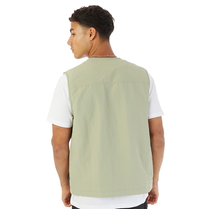 Avant Garde Mens Alps Crinkle Utility Vest Sage