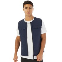 Avant Garde Mens Alps Crinkle Utility Vest Navy