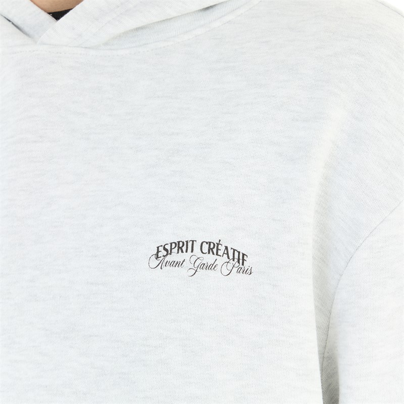 Avant Garde Mens Espirit Hoodie Light Grey Marl
