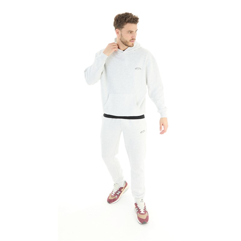 Avant Garde Mens Espirit Hoodie Light Grey Marl