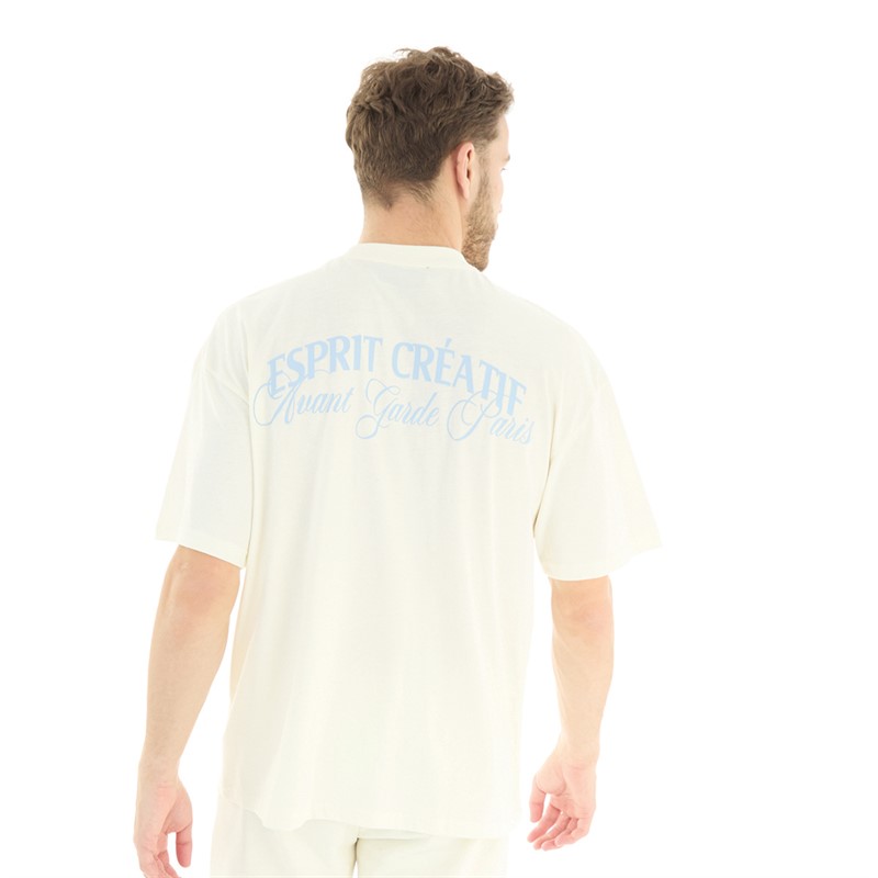 Avant Garde Mens Espirit T-Shirt Ecru