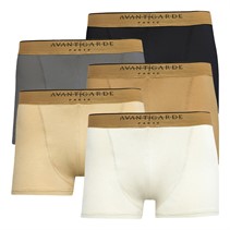 Avant Garde Mens Desert Five Pack Boxers Pistachio/Off-White/Grey/Stone/Black