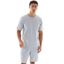 Avant Garde Mens Fort T-Shirt And Shorts Loungewear Set Grey Marl