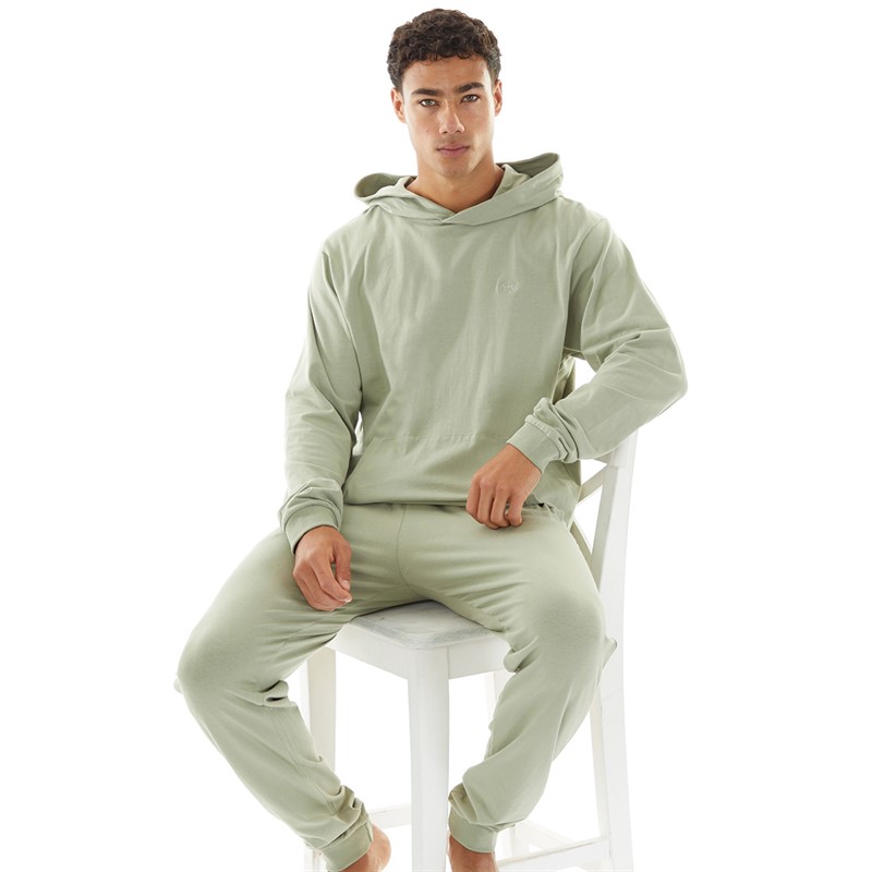 Buy Avant Garde Mens Laniere Hoodie And Joggers Loungewear Set Sage