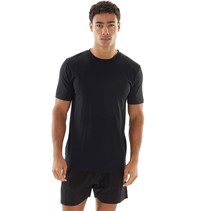 Avant Garde Mens Henri T-Shirt And Shorts Loungewear Set Black/Black Check