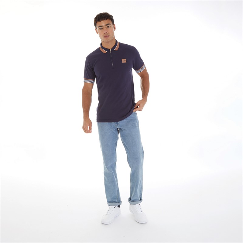 Avant Garde Mens Vannes Polo Navy