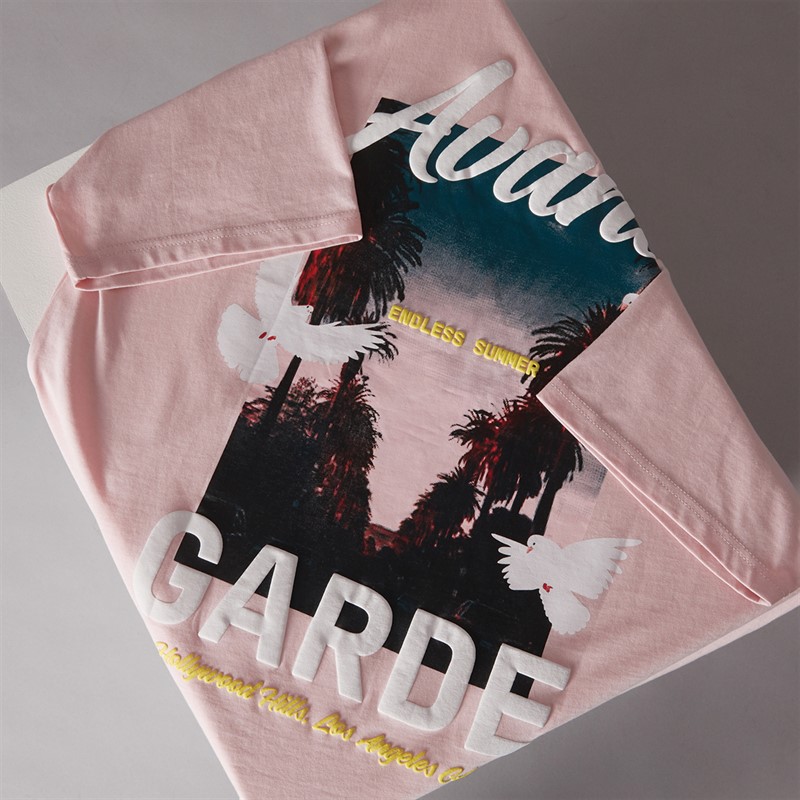 Avant Garde Mens Endless T-Shirt Pink