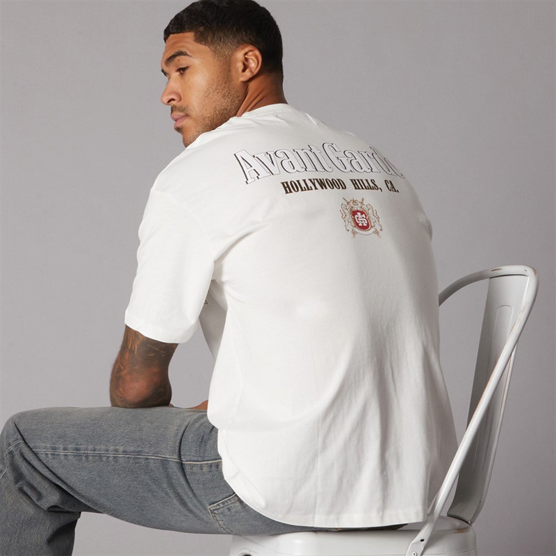 Mens Couronne T-Shirt Off White - Size XXL