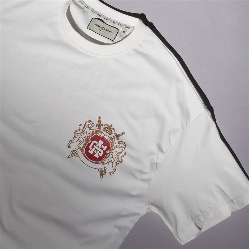 Avant Garde Mens Couronne T-Shirt Off White