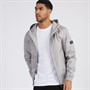 Avant Garde Mens Hooded Veste Bomber Jacket Light Grey