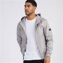 Avant Garde Mens Hooded Veste Bomber Jacket Light Grey