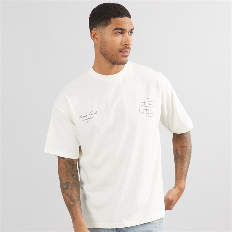 Avant Garde Mens Emblem T-Shirt Off White