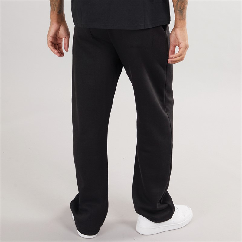 Avant Garde Mens Emblem Open Hem Joggers Black